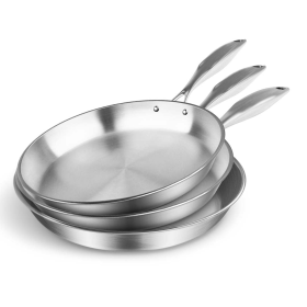 Stainless Steel Fry Pan Frying Pan Top Grade Induction Skillet Cooking FryPan (Option: Fry626465, size: 3X)