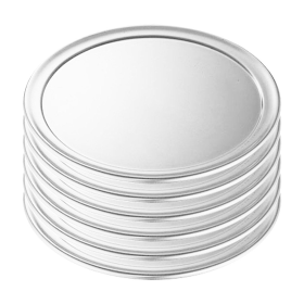 Round Aluminum Steel Pizza Tray Home Oven Baking Plate Pan (size: 6X 14-inch)