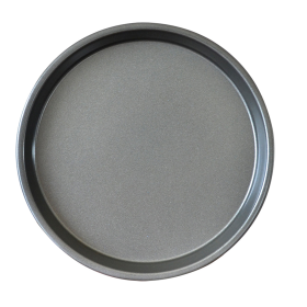 Round Steel Nonstick Pizza Tray Oven Baking Plate Pan (Option: PizzaTraySteel009, size: 9-inch)