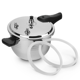 Commercial Grade Stainless Steel Pressure Cooker With Seal (Option: SSPCooker4LwSeal, size: 4L)