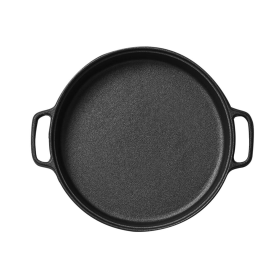 Cast Iron Frying Pan Skillet Coating Steak Sizzle Platter (Option: SizzlePlatterPan30cm)