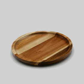 Acacia round Plate / Platter (size: 8" Diameter)