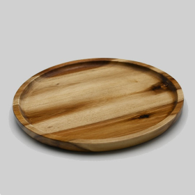 Acacia round Plate / Platter (size: 10" Diameter)