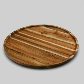 Acacia round Plate / Platter (size: 14" Diameter)