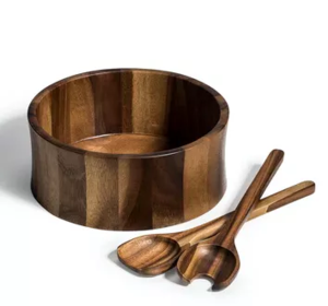 Large Salad Bowl with Servers (Option: 328B3)