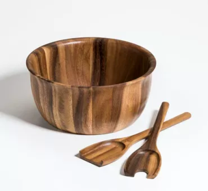 Large Salad Bowl with Servers (Option: 335B3)